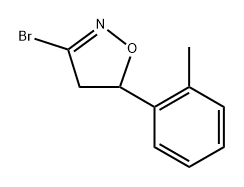 Isoxazole, 3-bromo-4,5-dihydro-?5-(2-methylphenyl)- Structure