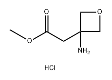 Methyl 2-(3-aminooxetan-3-yl)acetate hydrochloride Structure