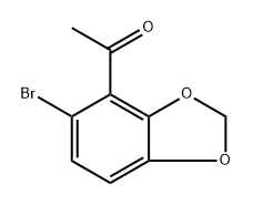 1-(5-Bromobenzo[d][1,3]dioxol-4-yl)ethanone Structure