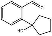 2-(1-hydroxycyclopentyl)benzaldehyde Structure