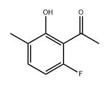 1-(6-fluoro-2-hydroxy-3-methylphenyl)ethan-1-one 구조식 이미지
