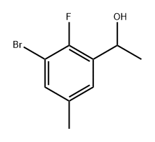 1-(3-Bromo-2-fluoro-5-methylphenyl)ethanol Structure