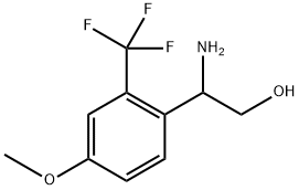 2-amino-2-[4-methoxy-2-(trifluoromethyl)phenyl]ethan-1-ol Structure