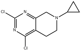 2,4-Dichloro-7-cyclopropyl-5,6,7,8-tetrahydropyrido[3,4-d]pyrimidine Structure