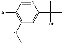 5-Bromo-4-methoxy-α,α-dimethyl-2-pyridinemethanol Structure