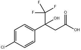 Benzenepropanoic acid, 4-chloro-β-hydroxy-β-(trifluoromethyl)- Structure