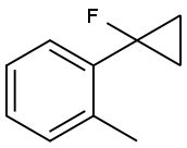 1-(1-Fluorocyclopropyl)-2-methylbenzene 구조식 이미지