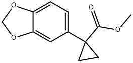 Methyl 1-(1,3-benzodioxol-5-yl)cyclopropanecarboxylate Structure