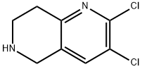 2,3-dichloro-5,6,7,8-tetrahydro-1,6-naphthyridine Structure