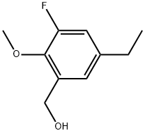 5-Ethyl-3-fluoro-2-methoxybenzenemethanol Structure