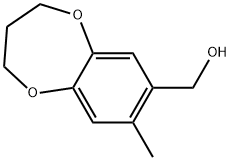 3,4-Dihydro-8-methyl-2H-1,5-benzodioxepin-7-methanol Structure