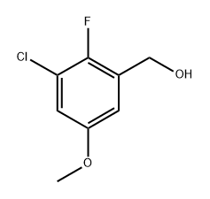 (3-Chloro-2-fluoro-5-methoxyphenyl)methanol Structure