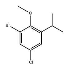 1-bromo-5-chloro-3-isopropyl-2-methoxybenzene Structure