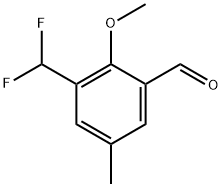 3-(Difluoromethyl)-2-methoxy-5-methylbenzaldehyde Structure