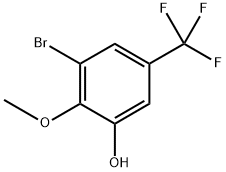 3-Bromo-2-methoxy-5-(trifluoromethyl)phenol 구조식 이미지