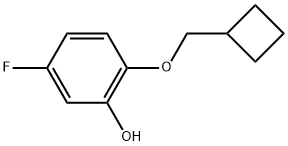 2-(Cyclobutylmethoxy)-5-fluorophenol Structure