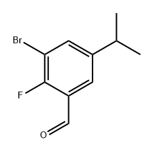 3-Bromo-2-fluoro-5-isopropylbenzaldehyde Structure