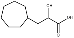 Cycloheptanepropanoic acid, α-hydroxy- Structure