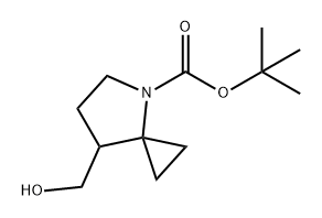 tert-butyl
7-(hydroxymethyl)-4-azaspiro[2.4]heptane-4-carbo
xylate Structure