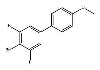 4-Bromo-3,5-difluoro-4'-methoxy-1,1'-biphenyl Structure