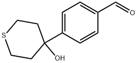 4-(Tetrahydro-4-hydroxy-2H-thiopyran-4-yl)benzaldehyde Structure