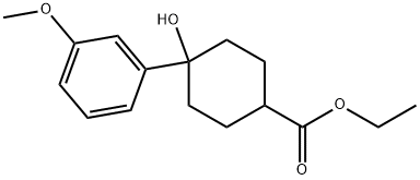 Ethyl 4-hydroxy-4-(3-methoxyphenyl)cyclohexanecarboxylate Structure