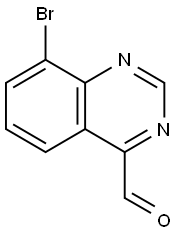 8-bromoquinazoline-4-carbaldehyde Structure