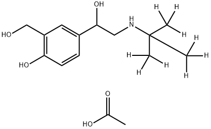 D9-Salbutamol acetate Structure