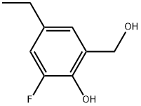 5-Ethyl-3-fluoro-2-hydroxybenzenemethanol Structure