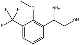 2-amino-2-[2-methoxy-3-(trifluoromethyl)phenyl]ethan-1-ol Structure