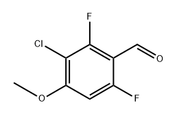 3-chloro-2,6-difluoro-4-methoxybenzaldehyde Structure