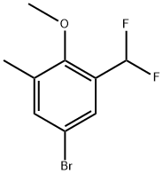 5-bromo-1-(difluoromethyl)-2-methoxy-3-methylbenzene Structure