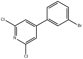 4-(3-Bromophenyl)-2,6-dichloropyridine Structure