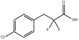 Benzenepropanoic acid, 4-chloro-α,α-difluoro- Structure