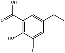 5-Ethyl-3-fluoro-2-hydroxybenzoic acid Structure