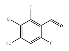 3-chloro-2,6-difluoro-4-hydroxybenzaldehyde Structure