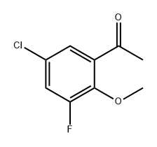 1-(5-Chloro-3-fluoro-2-methoxyphenyl)ethanone Structure