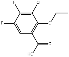 3-Chloro-2-ethoxy-4,5-difluorobenzoic acid Structure