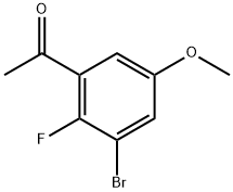 1-(3-bromo-2-fluoro-5-methoxyphenyl)ethanone Structure