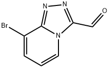 8-bromo-[1,2,4]triazolo[4,3-a]pyridine-3-carbaldehyd Structure