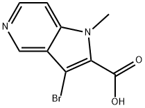 3-bromo-1-methyl-1H-pyrrolo[3,2-c]pyridine-2-carboxylic acid Structure