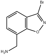 (3-bromo-1,2-benzoxazol-7-yl)methanamine Structure