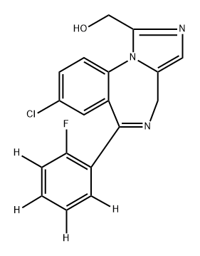 α-Hydroxymidazolam-d4 (phenyl-d4) Structure