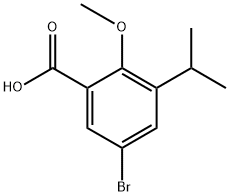 5-bromo-3-isopropyl-2-methoxybenzoic acid Structure