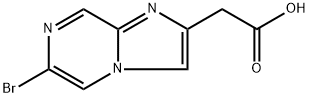 2-(6-bromoimidazo[1,2-a]pyrazin-2-yl)acetic acid Structure