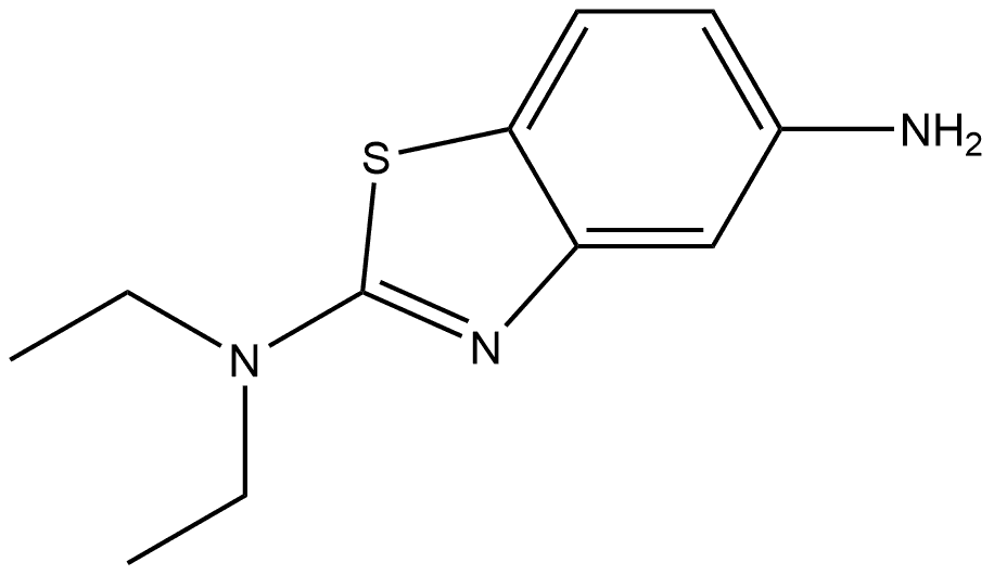 N2,N2-Diethyl-2,5-benzothiazolediamine Structure