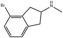 4-bromo-N-methyl-2,3-dihydro-1H-inden-2-amine Structure