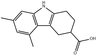5,7-dimethyl-2,3,4,9-tetrahydro-1H-carbazole-3-carboxylic acid Structure