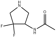 Acetamide, N-(4,4-difluoro-3-pyrrolidinyl)- Structure