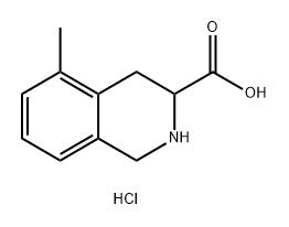 5-methyl-1,2,3,4-tetrahydroisoquinoline-3-carboxy
lic acid hydrochloride Structure